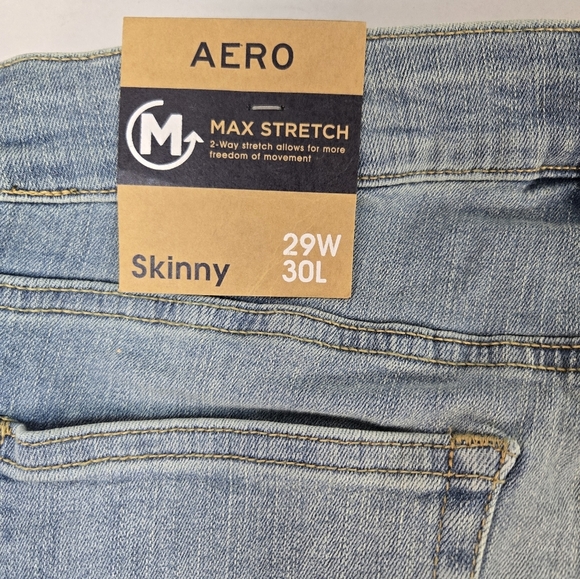 Aeropostale  Women's Skinny Ankle Light Blue Stretch Denim - Picture 7 of 10